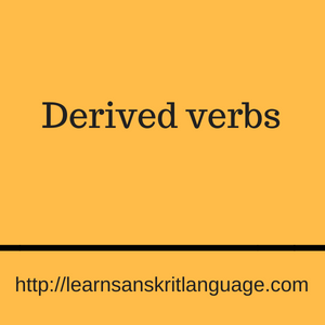 Derived verbs