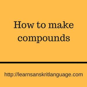 How to make compounds