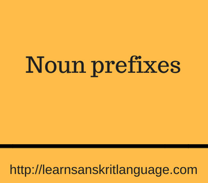 Noun prefixes
