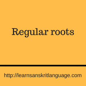 Regular roots