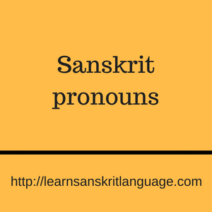 Sanskrit pronouns