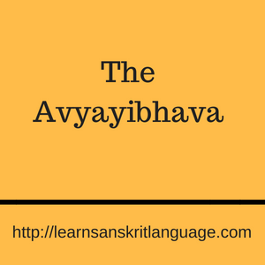 The Avyayibhava