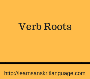 Verb Roots